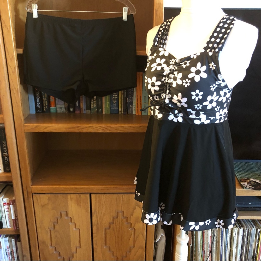 New Floral SwimDress with Bottoms